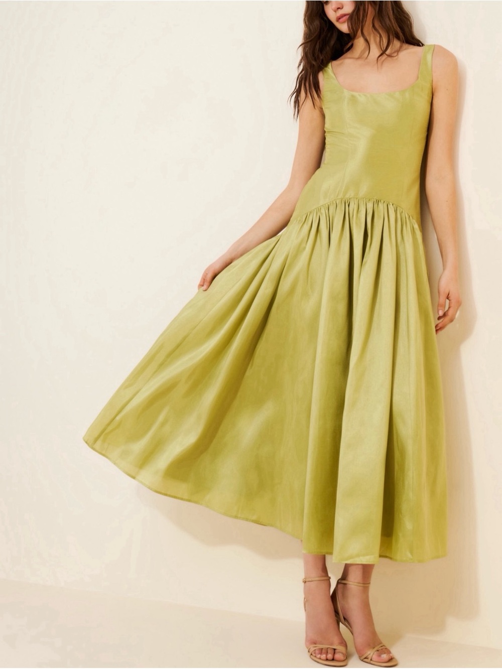 Hutch The  Ridge Maxi Dress Chartreuse Green